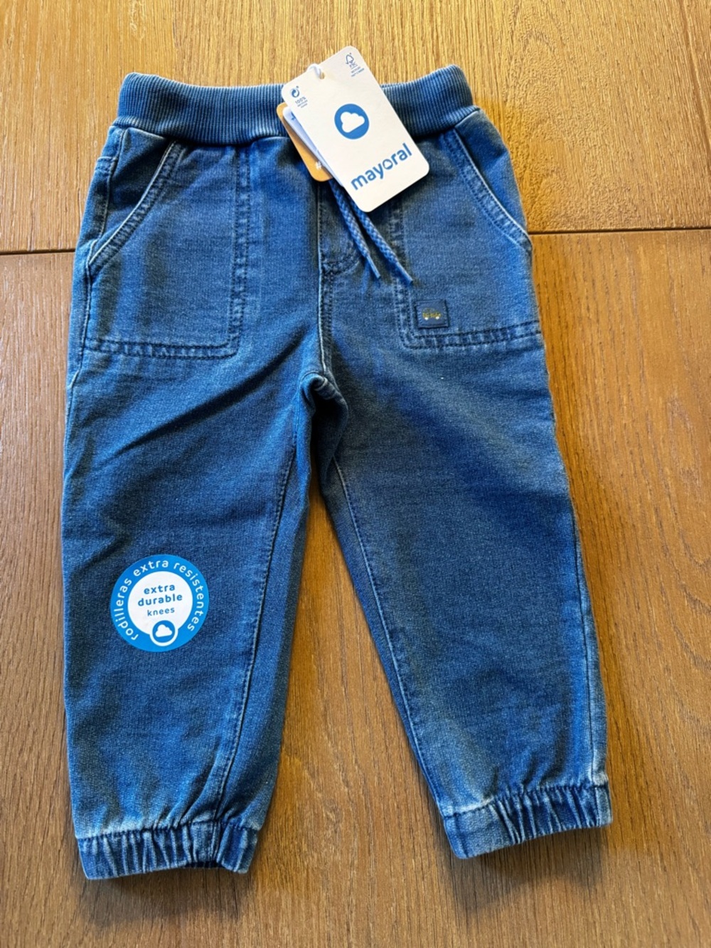 Mayoral Denim-Style Blue Jogger Pants for Kids